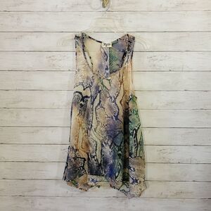 Show Me Your Mumu Tunic Tank Top Multicolor Snake Print Rioconda Size Small